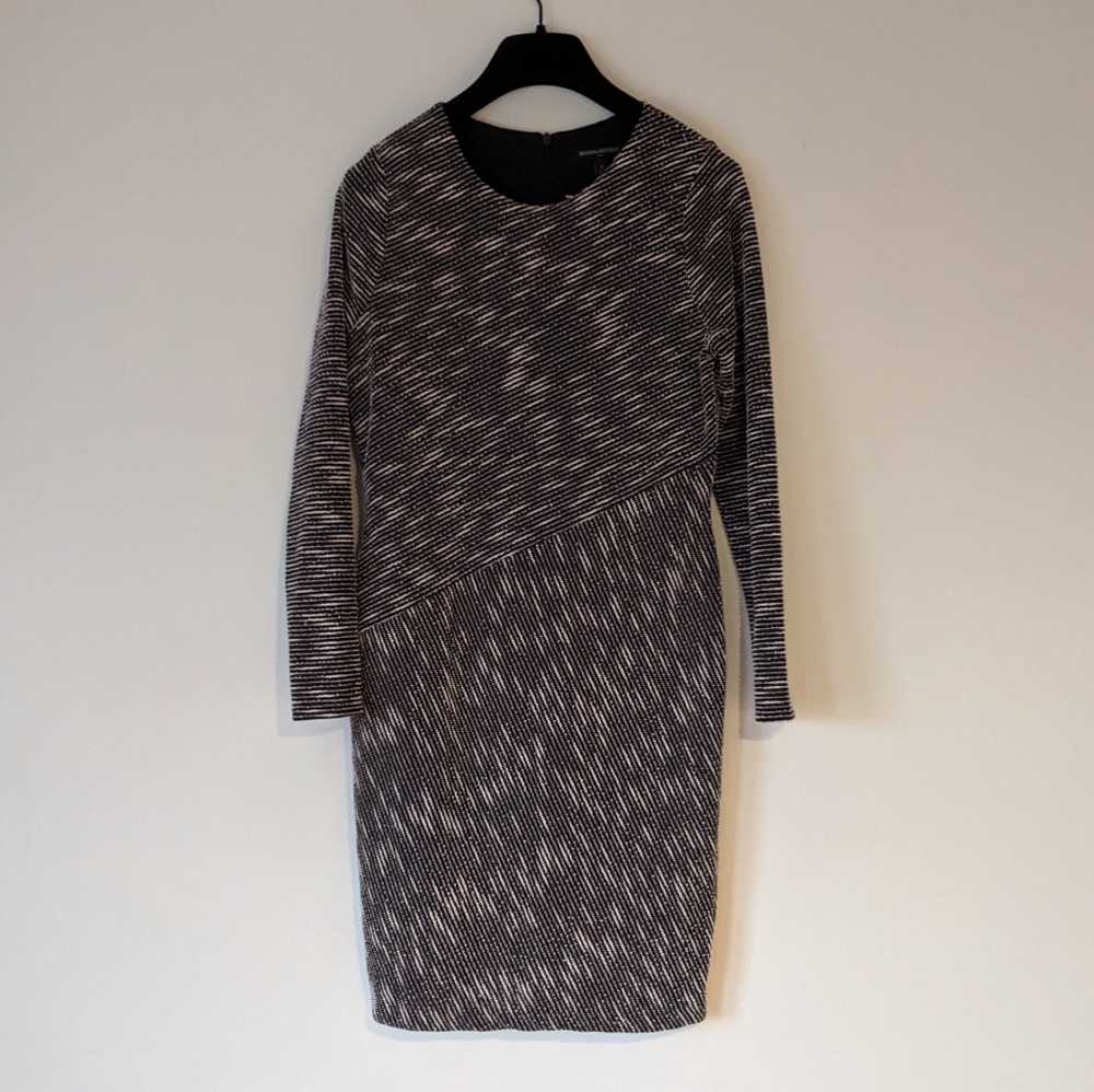 Banana Republic Black & White Midi Dress